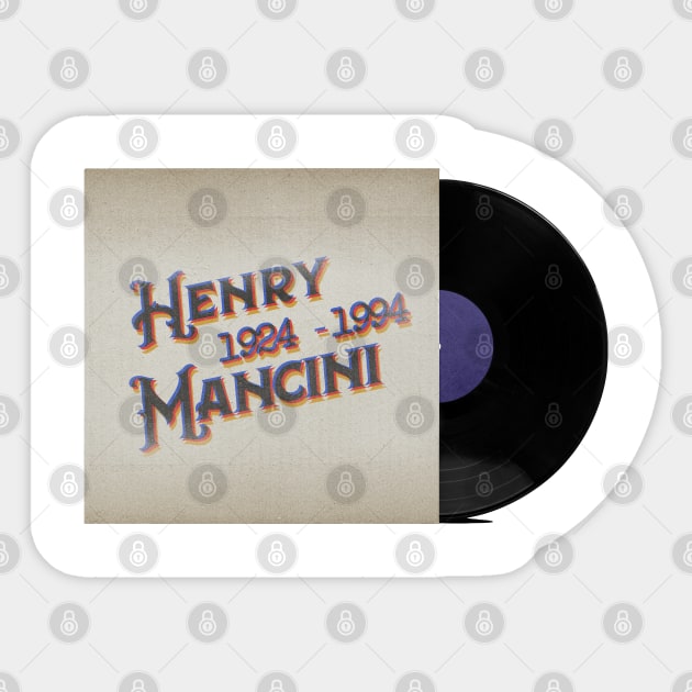 RETRO VINYL HENRY MANCINI (BREAKFAST AT TIFFANY'S) Sticker by elSALMA